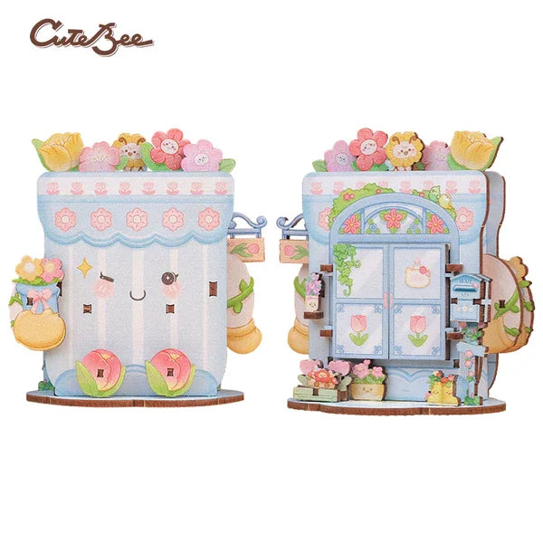 Mini Maison Fleuriste DIY - 47 pièces