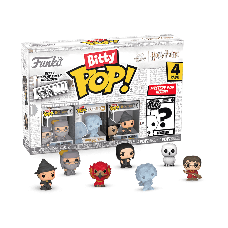 HARRY POTTER - 4 BITTY POP! PACK - DUMBLEDORE - NEARLY HEADLESS NICK - MCGONAGALL