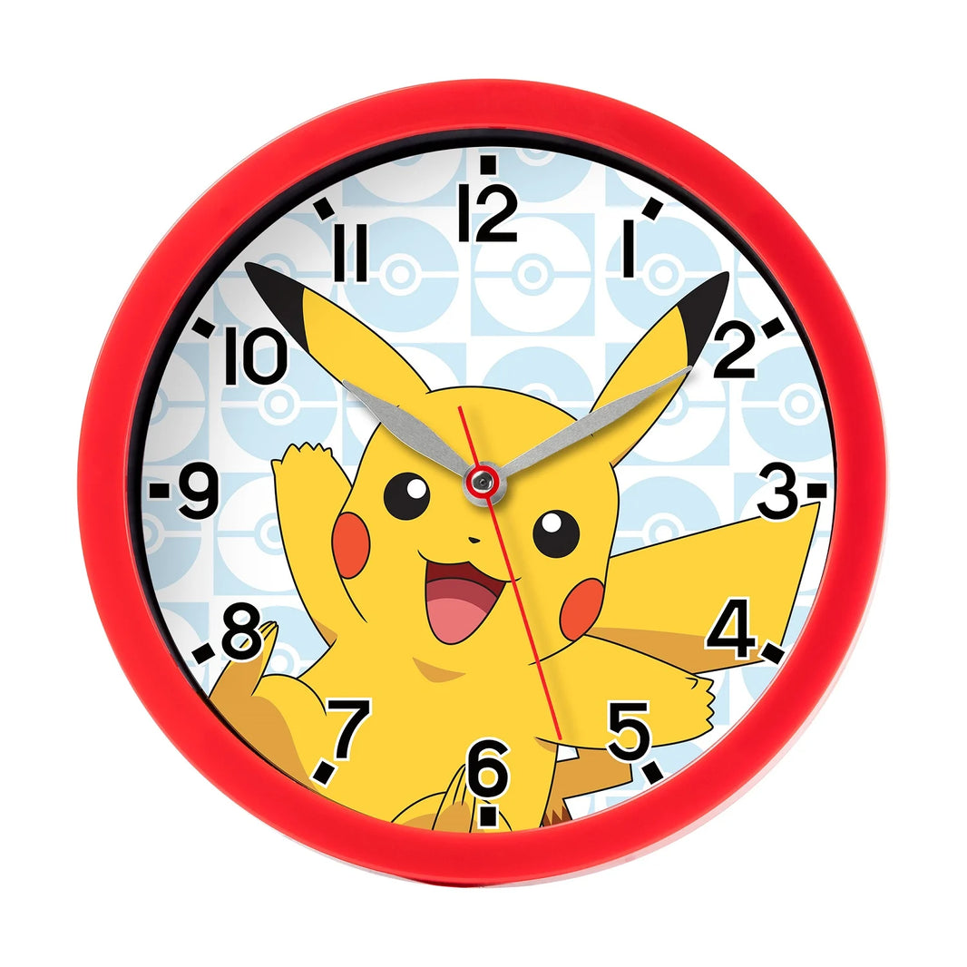 Horloge Murale Pokémon Pikachu Rouge