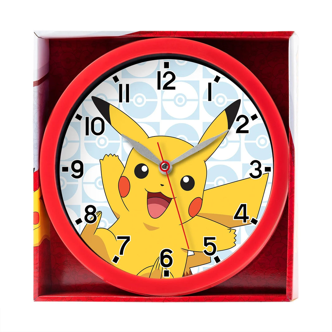 Horloge Murale Pokémon Pikachu Rouge