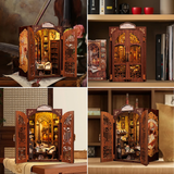 Book Nook Librairie des Mémoires DIY - 127 pièces et éclairage LED Exemple