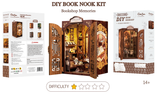 Book Nook Librairie des Mémoires DIY - 127 pièces et éclairage LED Difficulté