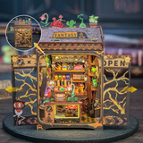 Maison Miniature Magasin Plantes Féériques DIY - 146 pièces et éclairage LED Façade