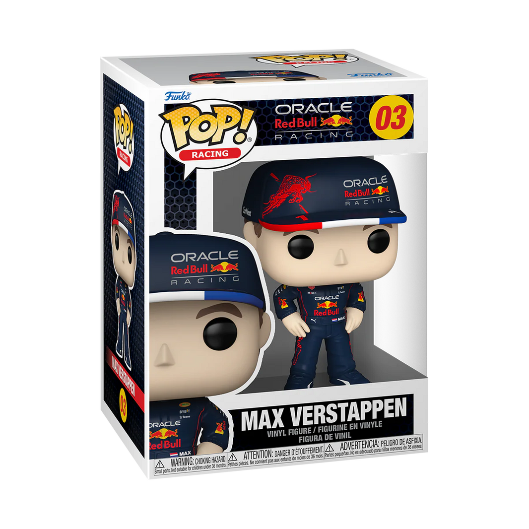 Formule 1 - Figurine Pop! Max Verstappen N°3 Boîte