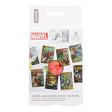 Marvel - Lot de 8 Sous-Verres Spider-Man Comic Book Emballage