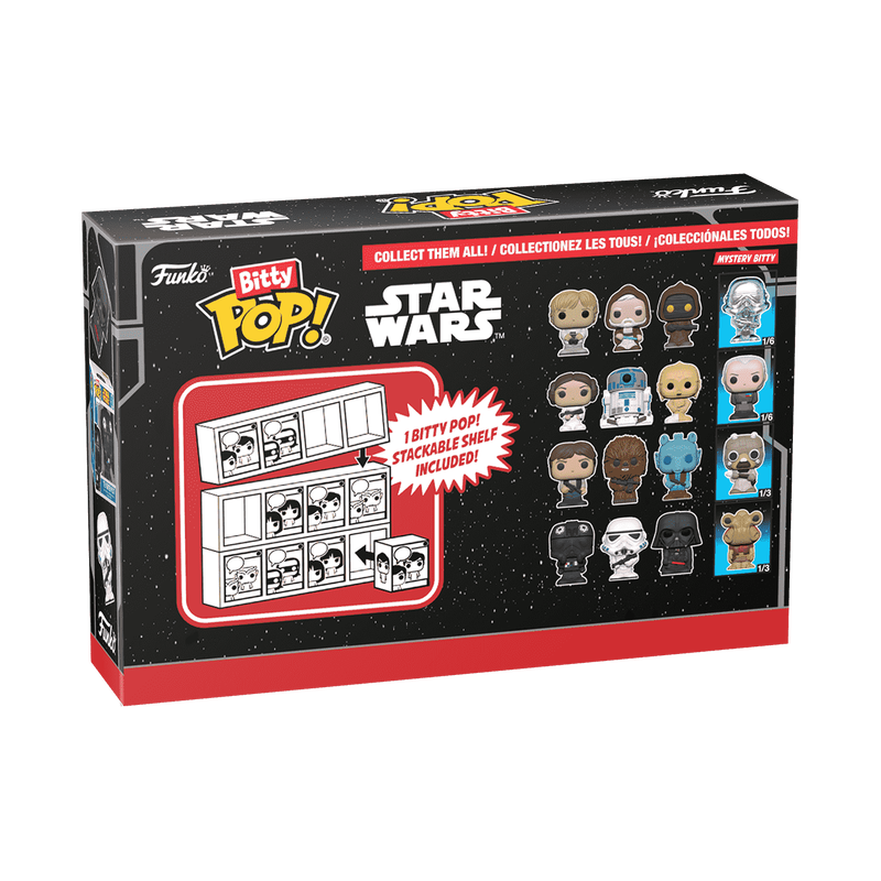 STAR WARS - LOT OF 4 BITTY POP! - HAN SOLO - CHEWBACCA - GREEDO