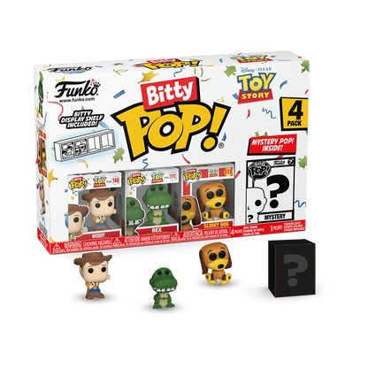 Bitty Pop! Toy Story Lot de 4 - Woody - Rex - Zigzag