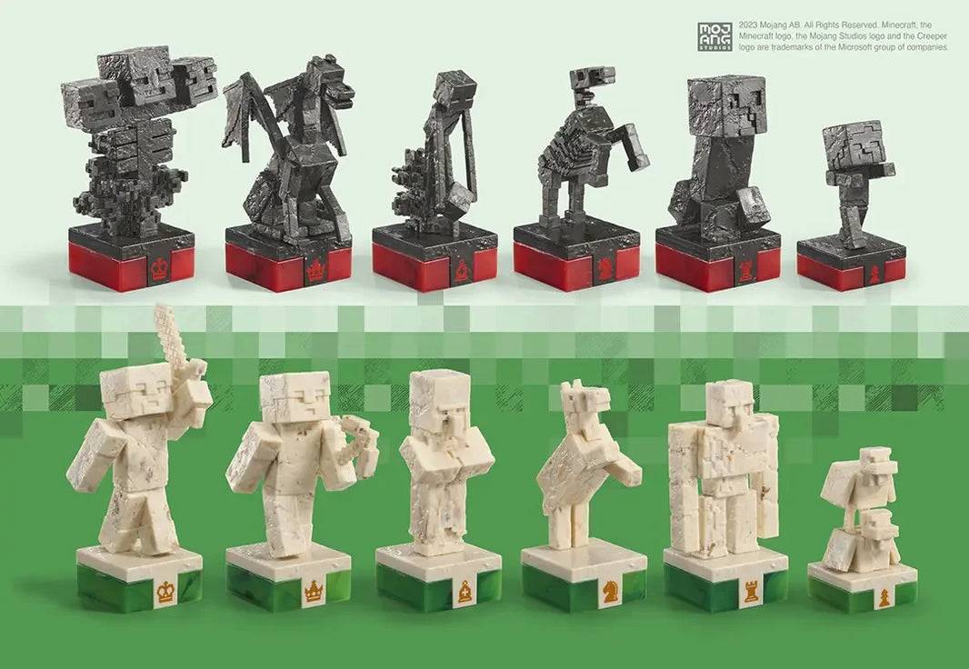 Échiquier Minecraft - Héros de la Surface VS Monstres