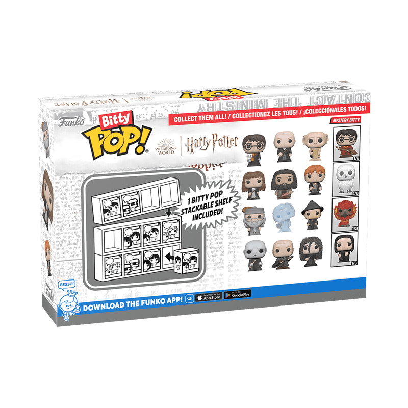 HARRY POTTER - SET OF 4 BITTY POP! - VOLDEMORT - DRACO - BELLATRIX