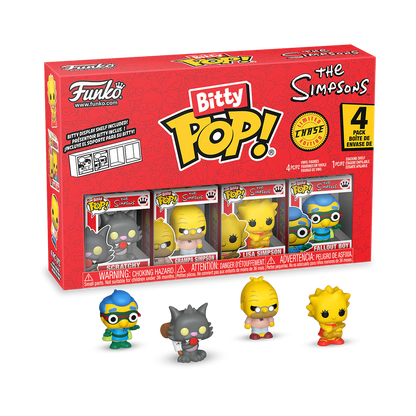 Les Simpsons Bitty Pop! - Scratchy - Grand-Père Simpson - Lisa Boîte