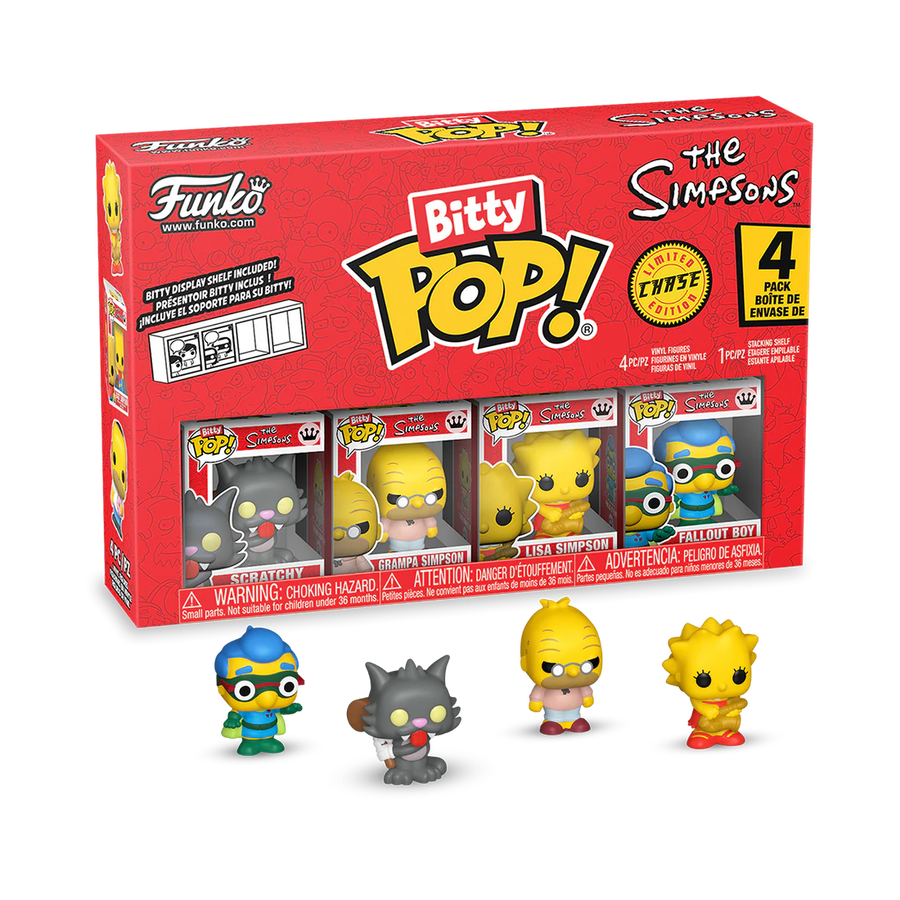 Les Simpsons Bitty Pop! - Scratchy - Grand-Père Simpson - Lisa Boîte