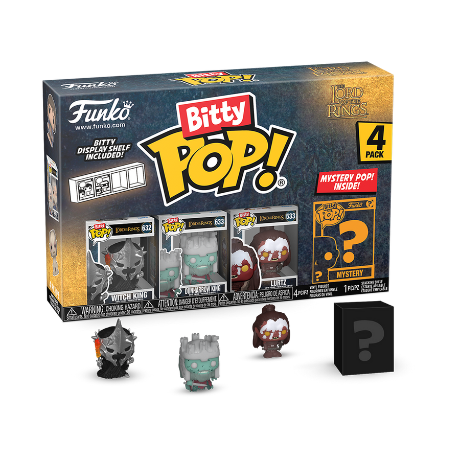 THE LORD OF THE RINGS - 4 BITTY POP! PACK - WITCH KING - KING OF THE DEAD - LURTZ 