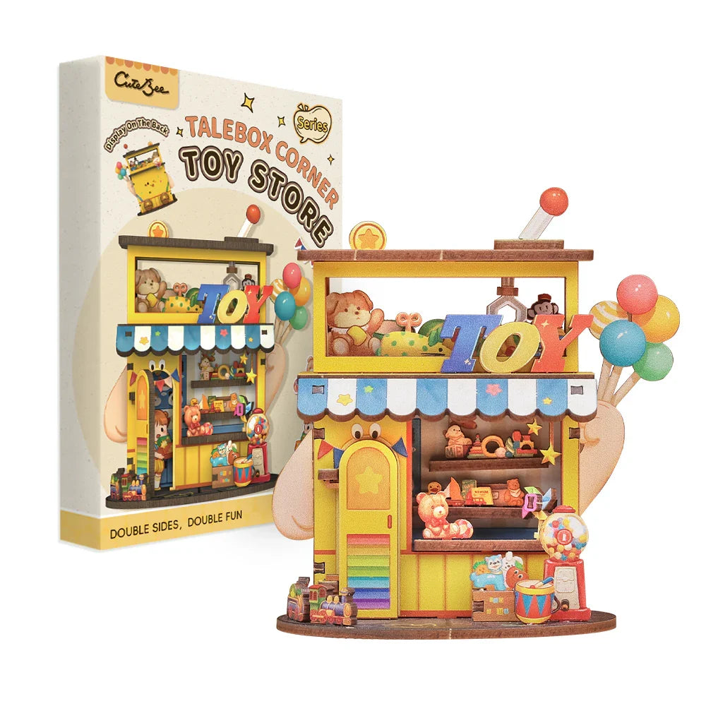 Mini Maison Magasin de Jouets DIY - 56 pièces