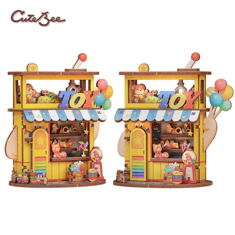 Mini Maison Magasin de Jouets DIY - 56 pièces