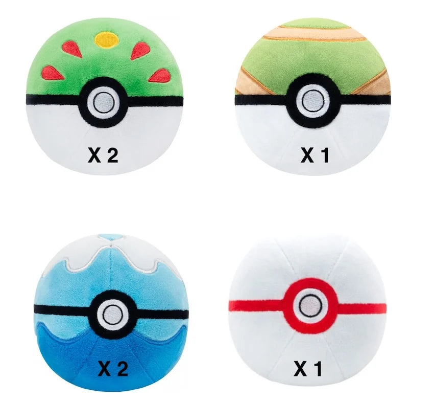 Pokémon - Peluche Pokéball 12cm - Motif Aléatoire