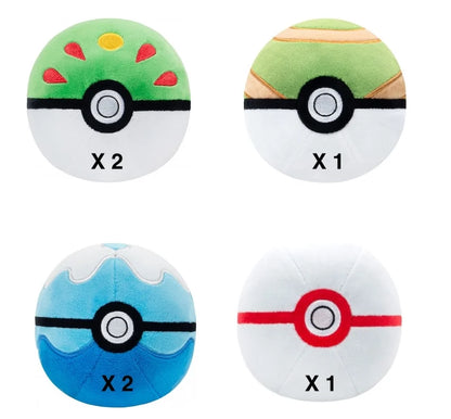 Pokémon - Peluche Pokéball 12cm - Motif Aléatoire