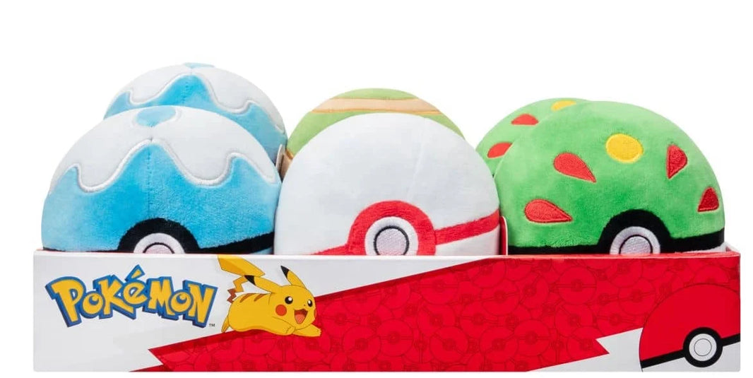 Pokémon - Peluche Pokéball 12cm - Motif Aléatoire