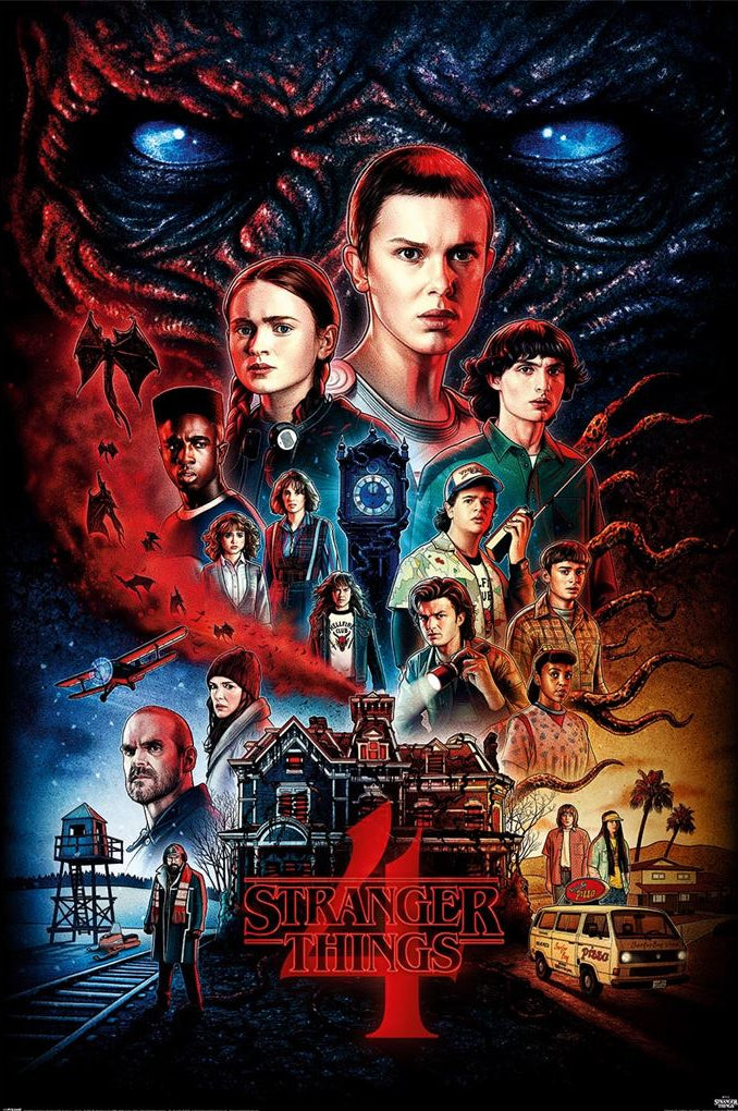 Poster Stranger Things Saison 4 - Édition Personnages