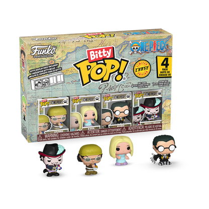 Lot de 4 Bitty Pop! One Piece - Usopp - Kaya - Kuro