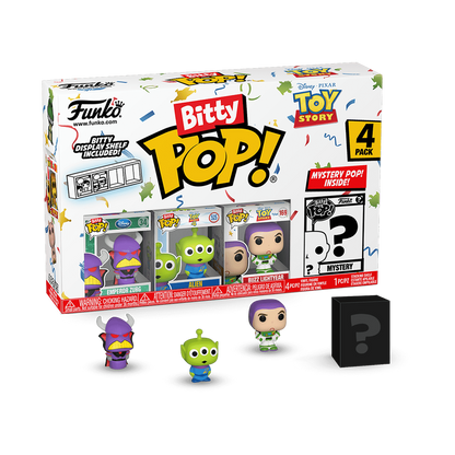 Bitty Pop! Toy Story Lot de 4 - Zurg - Alien - Buzz
