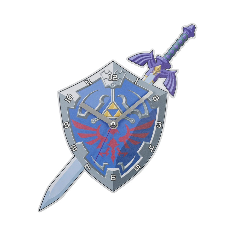 Horloge Murale Zelda Épée Bouclier