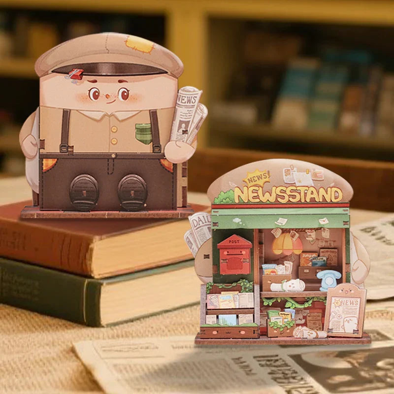 Mini Maison Kiosque à Journaux DIY - 50 pièces