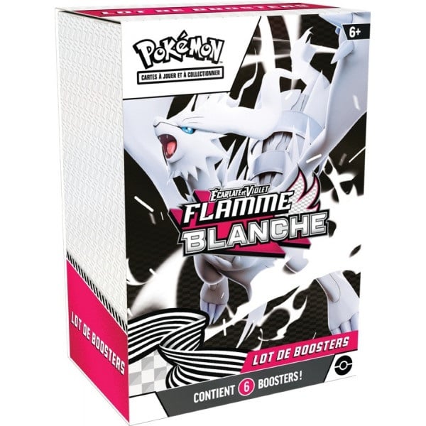Cartes Pokémon Écarlate et Violet - Flamme Blanche - Lot de 6 Boosters