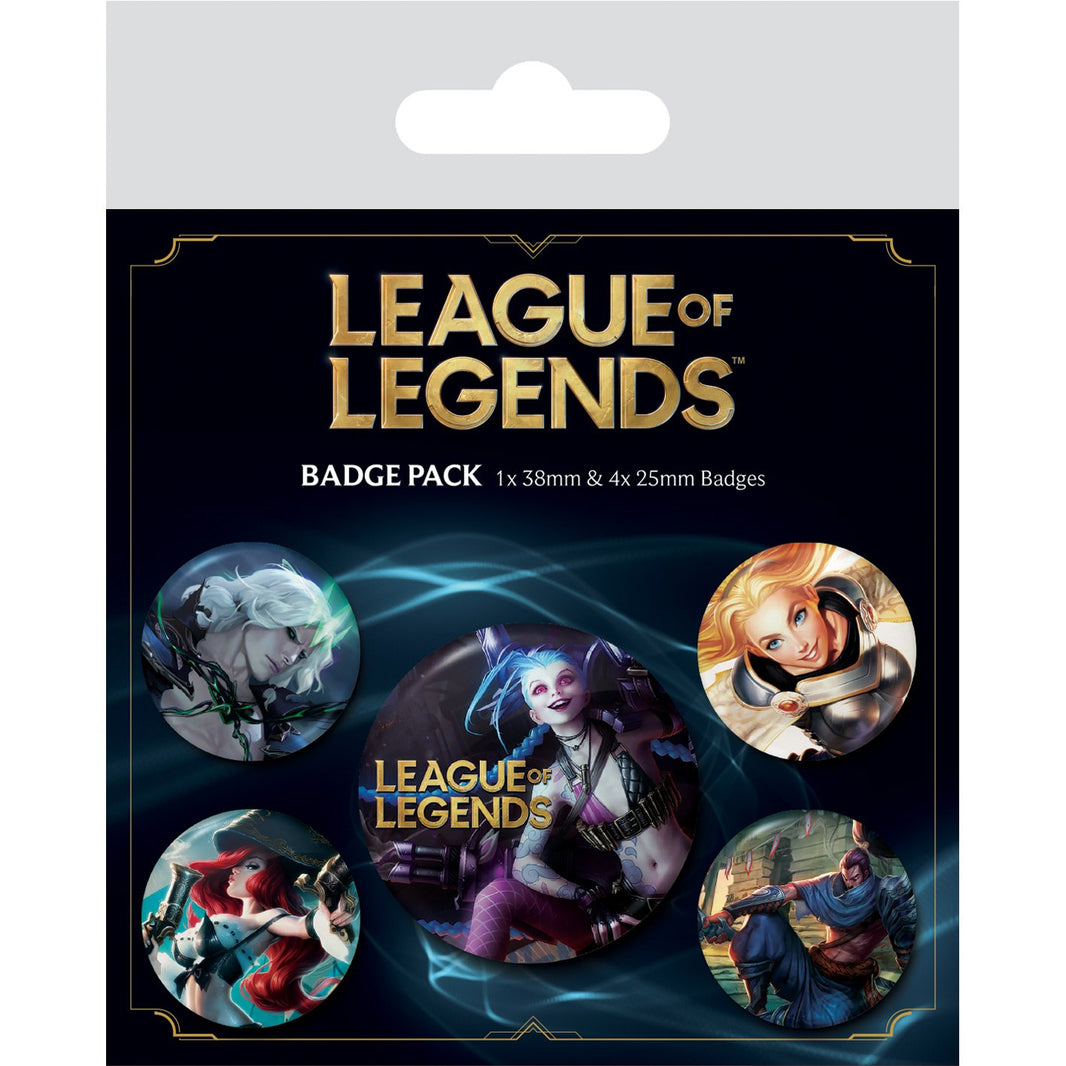 Pack de 5 Badges League of Legends Officiels
