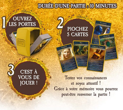 Quiz Le Seigneur des Anneaux - Top Trumps 500 Questions Boîte Règles