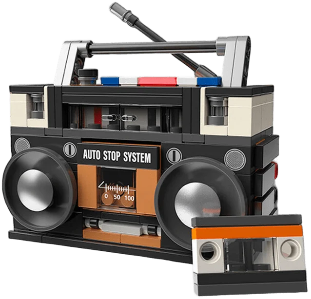 Kit de Construction - Radio-Cassette 1988 Pop Series - 168 pièces