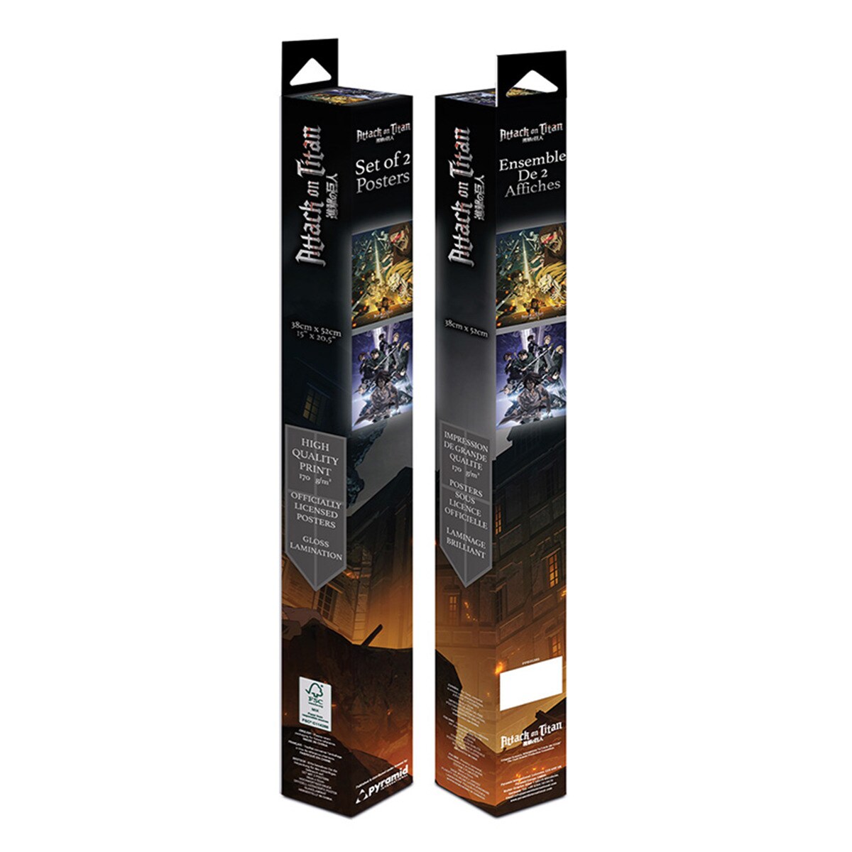 ATTACK ON TITAN - POSTER - SET OF 2 FINAL SEASON POSTERS