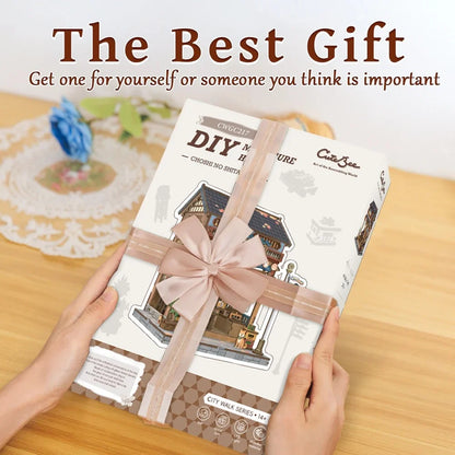 Maison Miniature Choshi no Shitamachi DIY - 218 pièces et éclairage LED