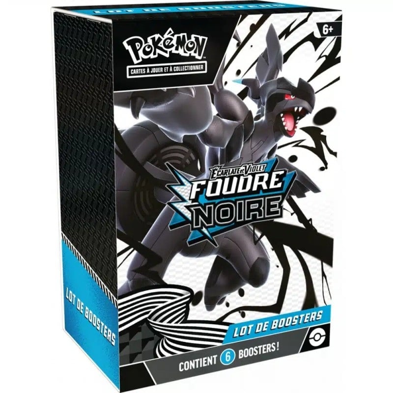 Cartes Pokémon Écarlate et Violet - Foudre Noire - Lot de 6 Boosters