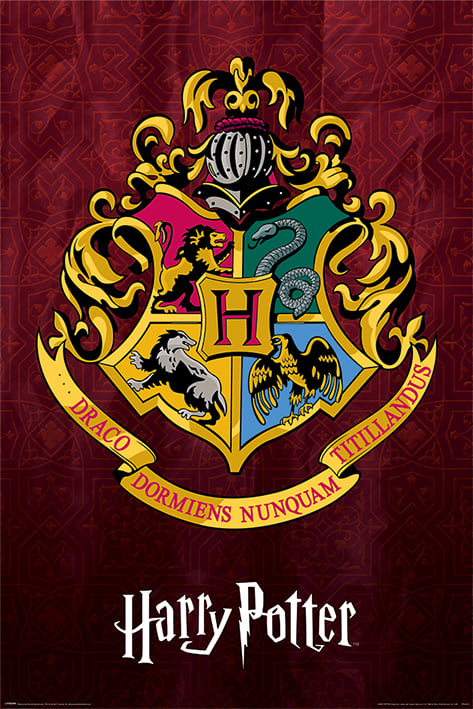 Poster Harry Potter Blason de Poudlard