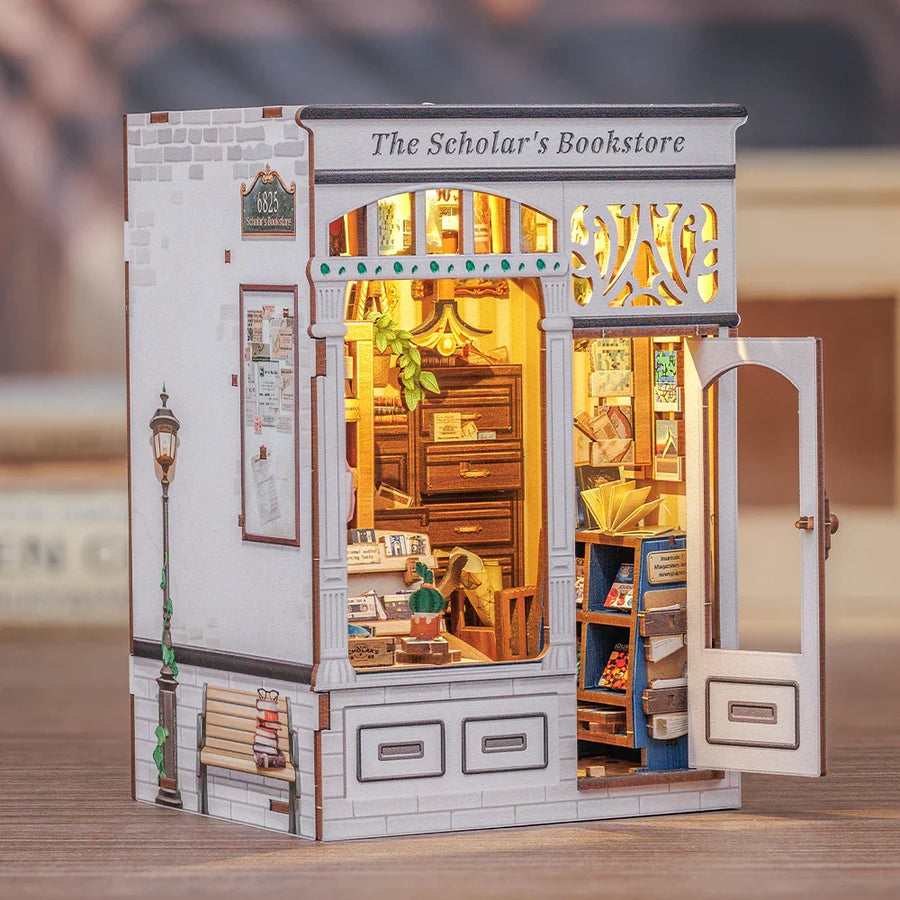 Book Nook Librairie Scolaire DIY - 168 pièces et éclairage LED