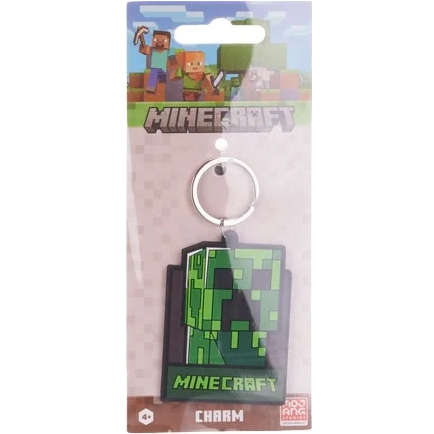Porte-clés Creeper Minecraft en caoutchouc