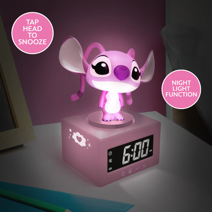 Disney - Lampe Réveil Stitch Angel 16cm Figurine