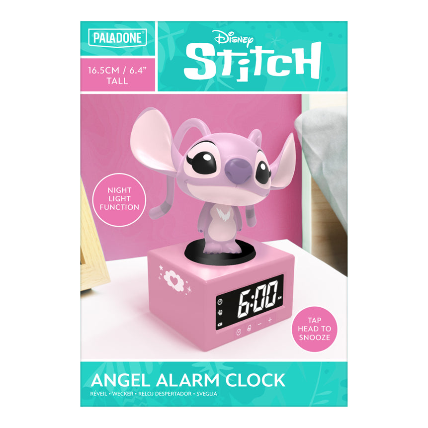 Disney - Lampe Réveil Stitch Angel 16cm Boîte