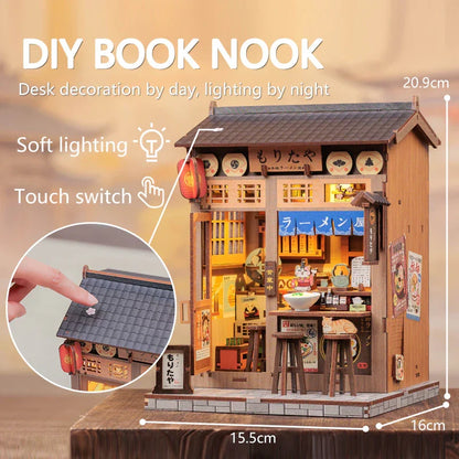 Maison Miniature Morita-Ya DIY - 240 pièces et éclairage LED