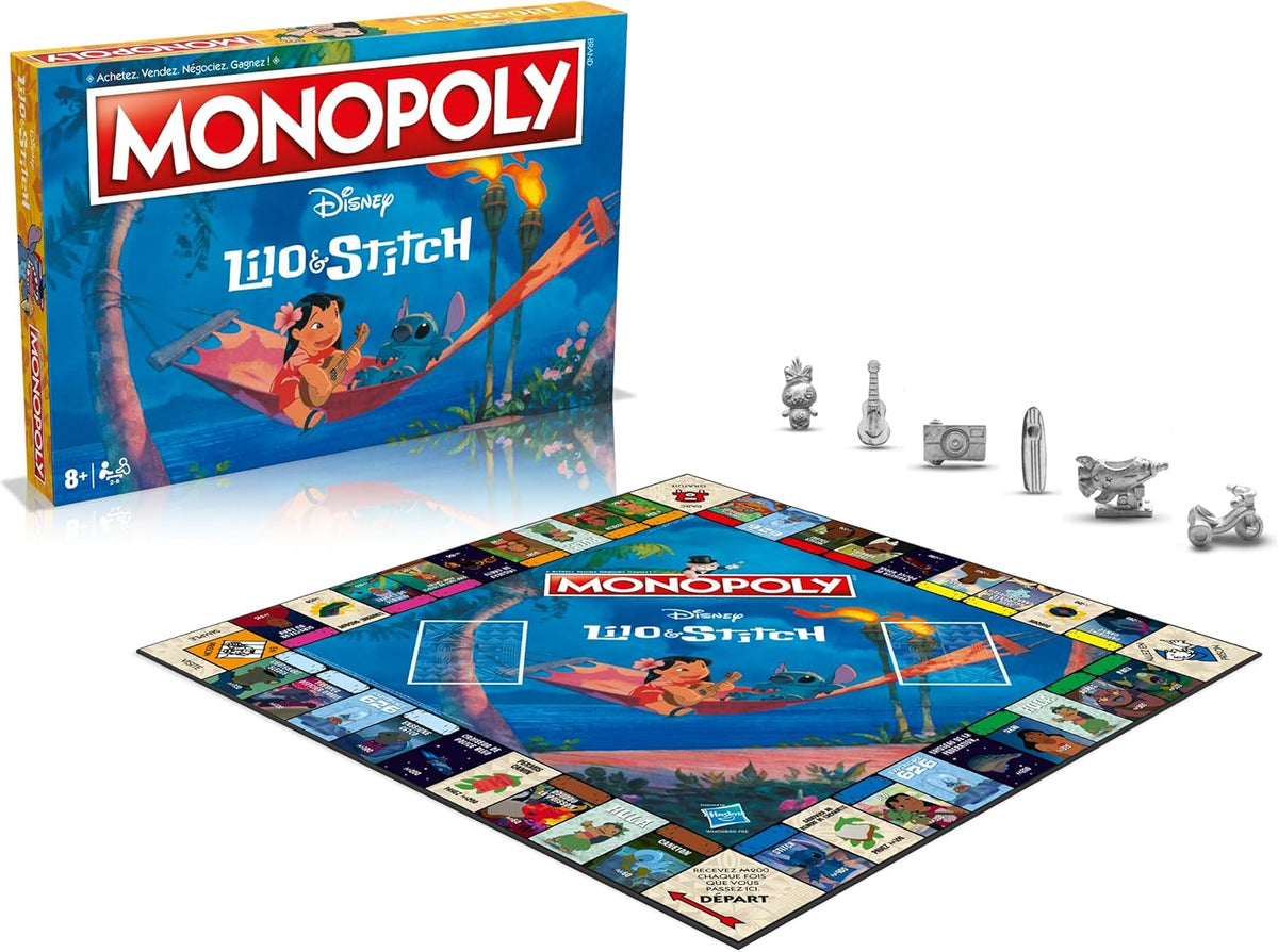 Disney - Jeu de Société - Monopoly Lilo & Stitch - Plateau