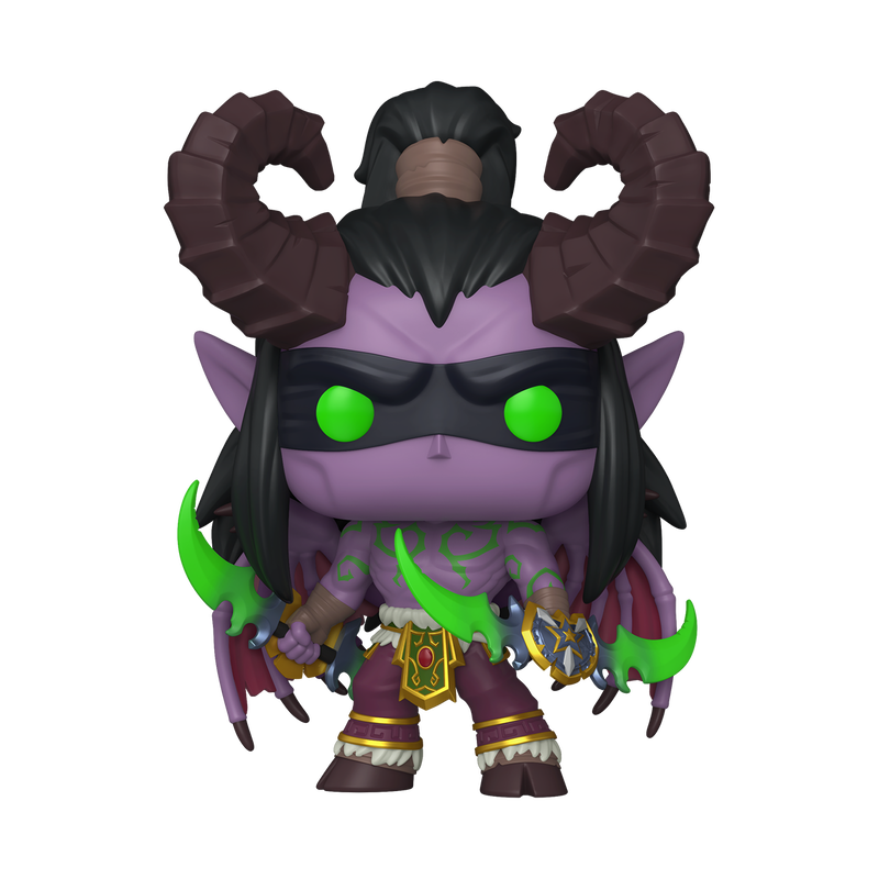 World Of Warcraft - Figurine Pop! Illidan (avec Chase) N°1101