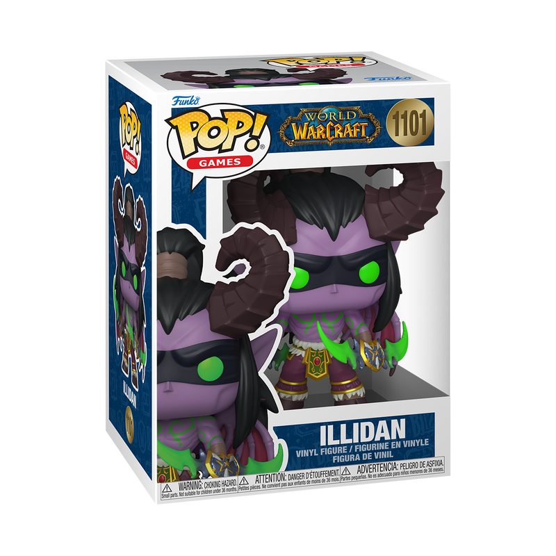 World Of Warcraft - Figurine Pop! Illidan (avec Chase) N°1101