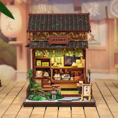 Maison Miniature Kanmi-Dokoro Kurihara DIY - 227 pièces et éclairage LED