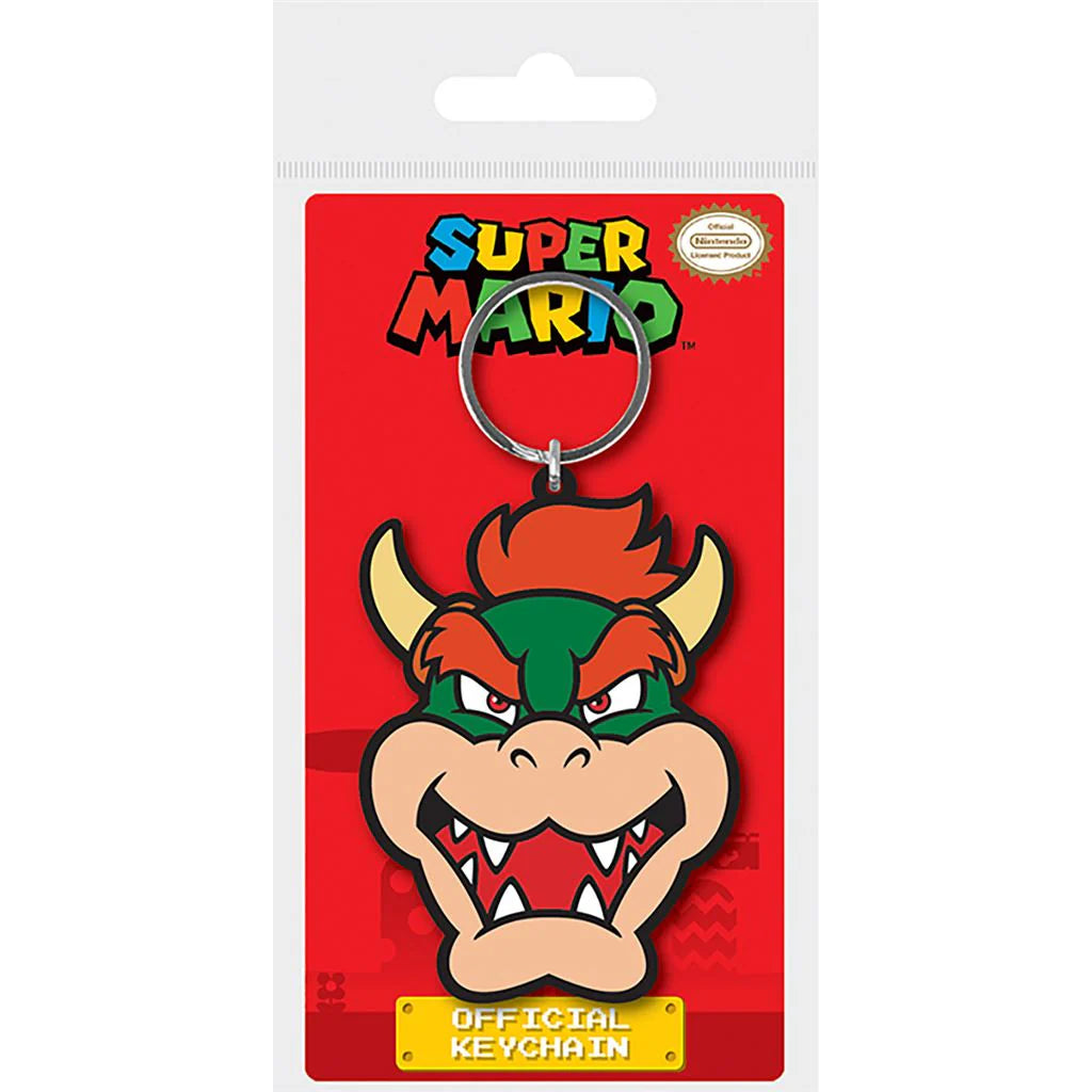 Super Mario - Porte-clés Bowser en caoutchouc 7cm - Nintendo