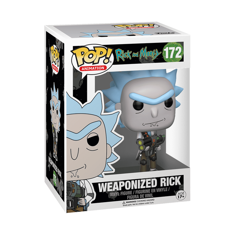 Rick & Morty - Figurine Pop! Rick armé (Weaponized Rick) N°172 - en boîte