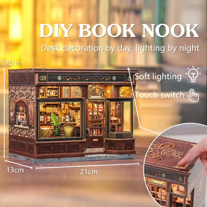 Maison Miniature Coffee Shop DIY - 294 pièces et éclairage LED