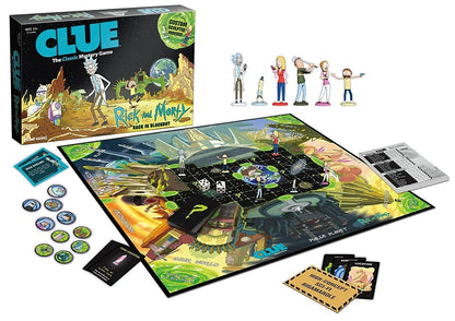 Jeu de société Cluedo Rick & Morty Plateau et Boîte