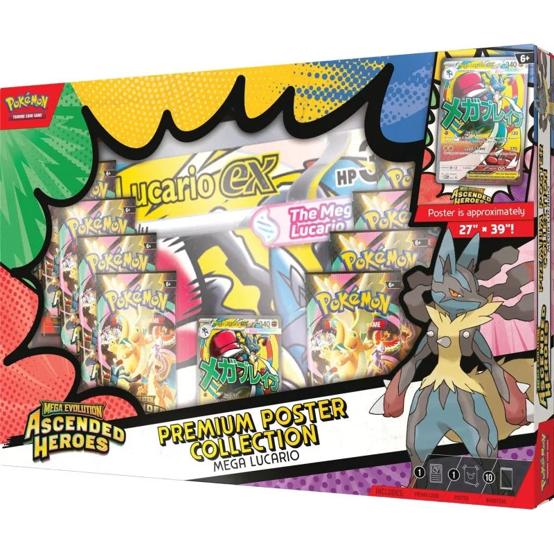 Pokémon - Coffret Poster Héros Transcendants Lucario ME 2.5 - FR
