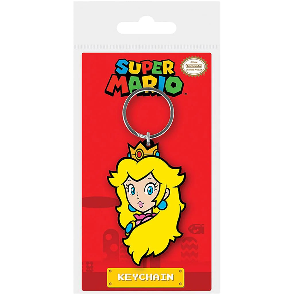 Super Mario - Porte-clés Princesse Peach en caoutchouc 6,5cm - Nintendo