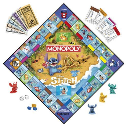 Hasbro - Jeu de Société Monopoly Stitch - Plateau